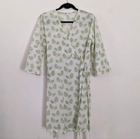 NWOT Guadelupe Design Laurel Leaf Wrap Dress - Picture 1 of 12